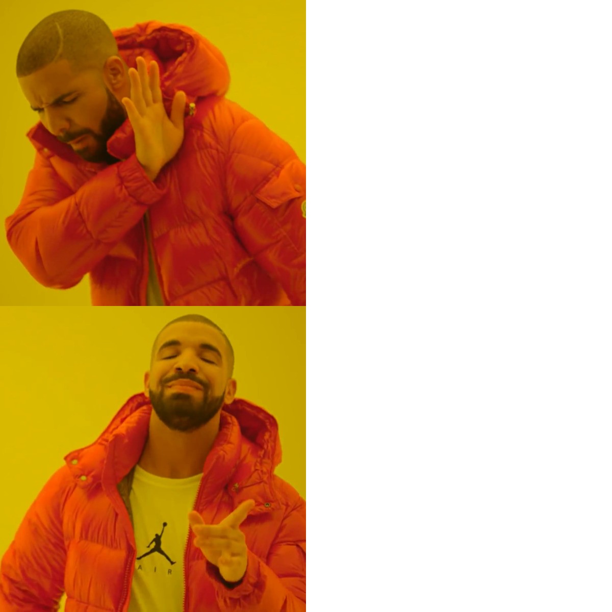 Drake Hotline Bling meme about Better Booch