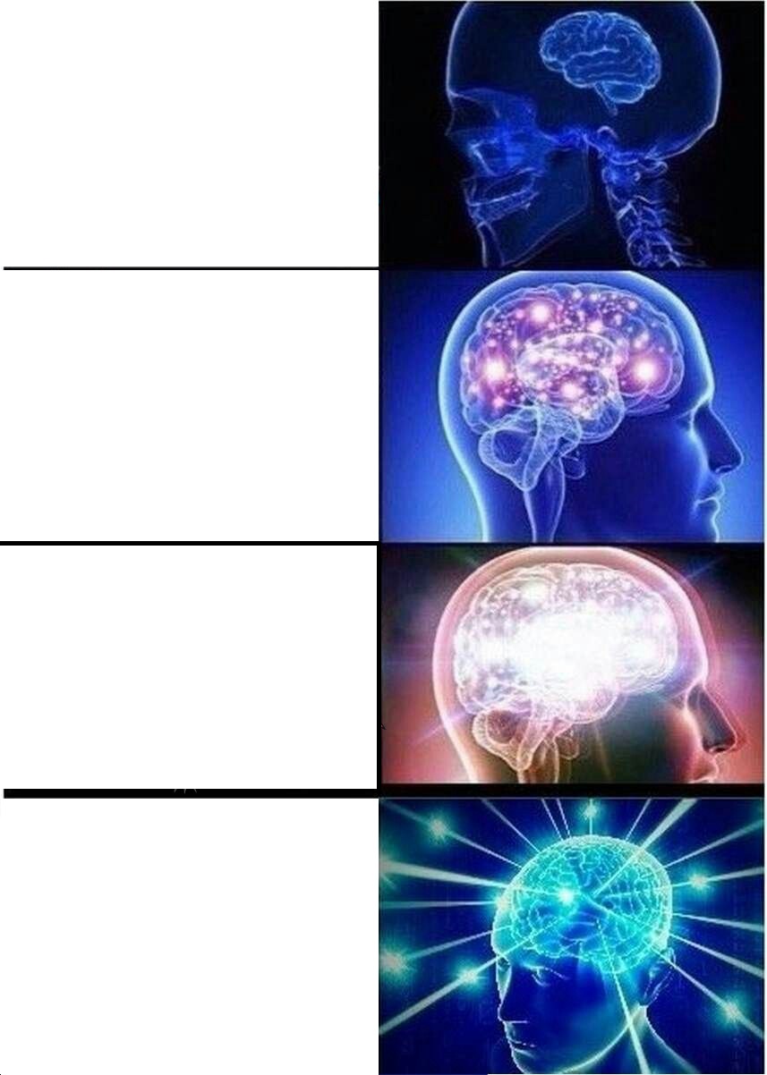 Expanding Brain meme about Better Booch