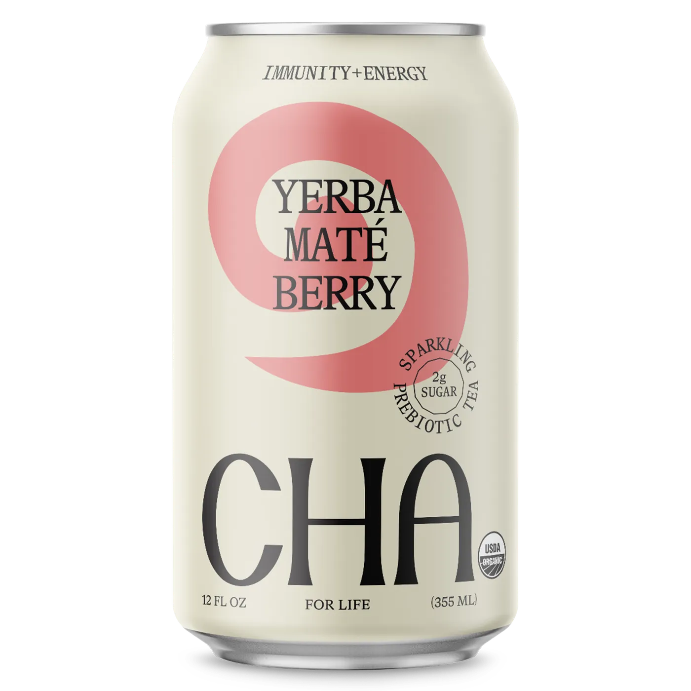 CHA Yerba Mate Berry (12oz Can - 12 Pack)